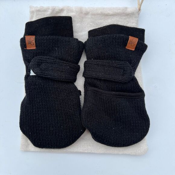 NEW Goumi Kids Shadow Baby Knit Mitts 3-6 mo Organic Cotton Gloves Mittens - Picture 1 of 3